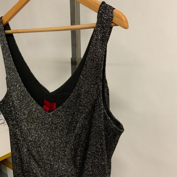 JS Collections Black Metallic Sleeveless Top - Size 2X - Picture 6 of 9